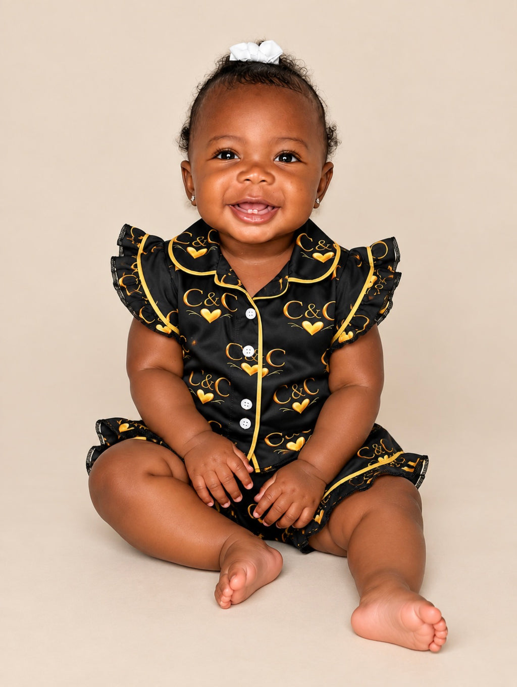 CC Monogram Pajama Set INFANT & TODDLER